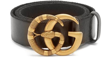 gucci snake belt gg